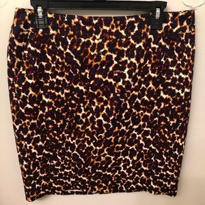 Leopard print skirt